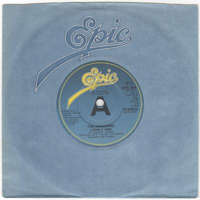 7inch Record JACKSONS - Lovely One XPS109PROMO Epic 1980 UK Soul/Funk Used