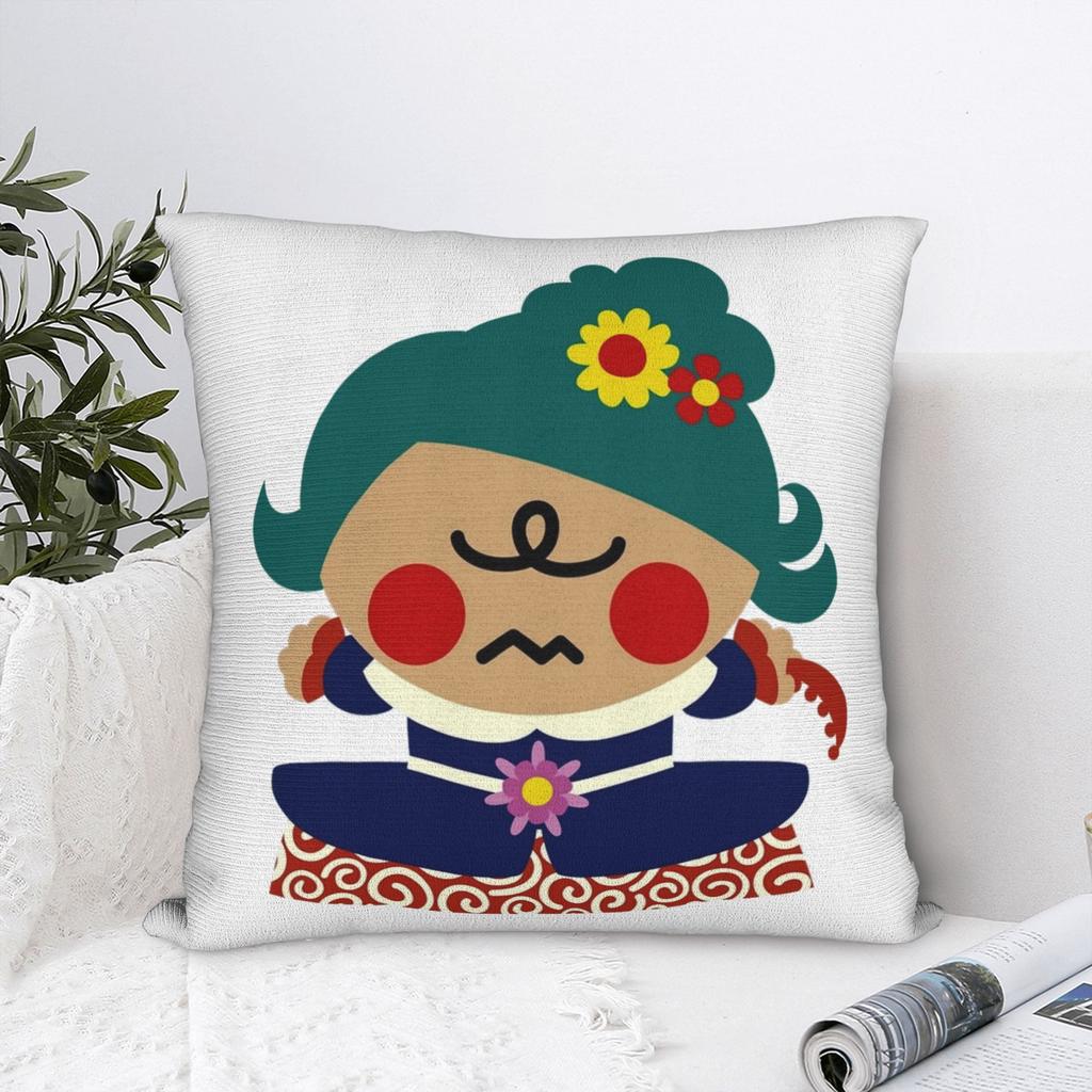 Las Meninas Velazquez Menina Pillowcase Printed Fabric Cushion Cover Decorations Cute Chibi Art Throw Pillow Case Cover Zippered