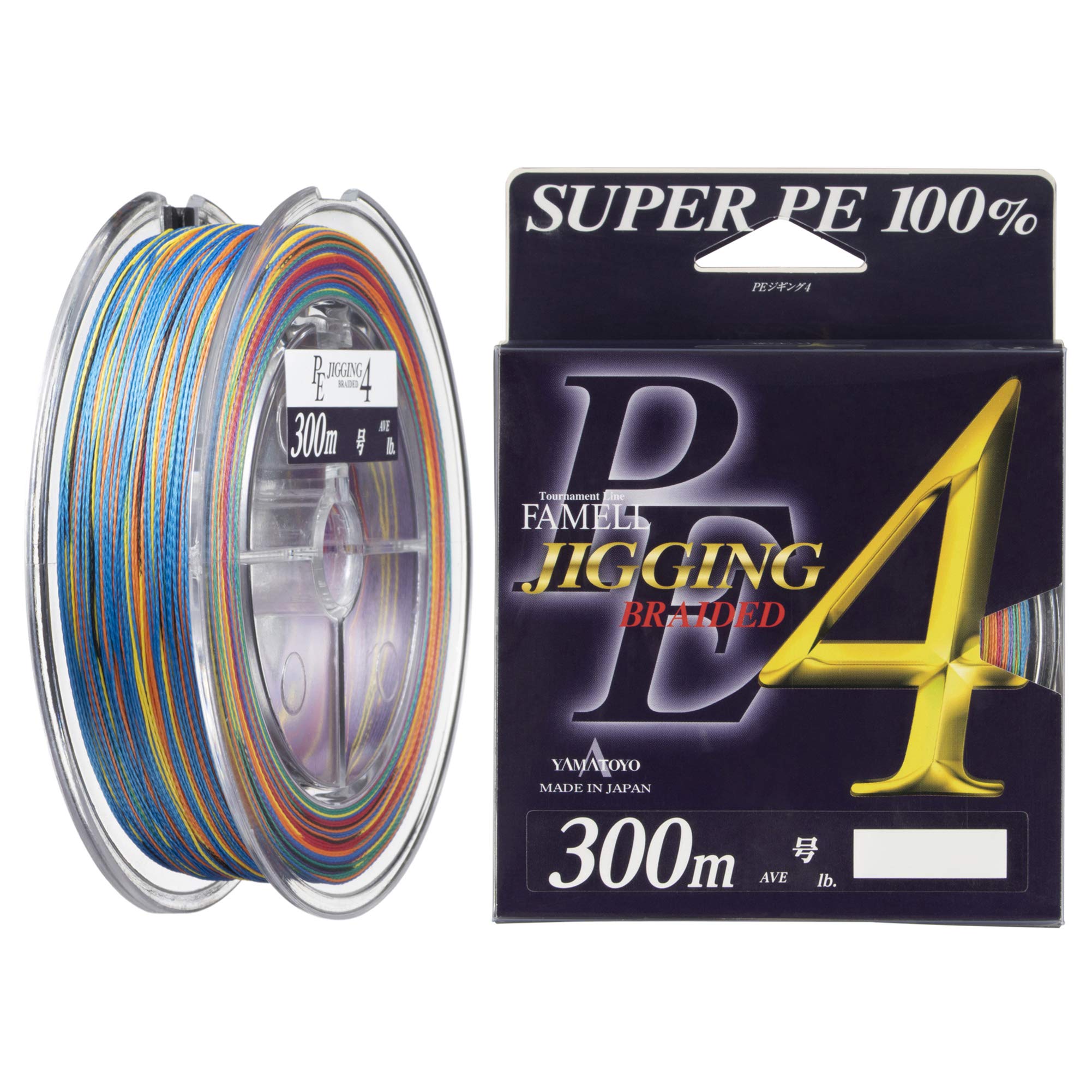 

Yamatoyo Tegus PE Jigging 4 Line, 300m, 2 No. 2, 27lb, 4 Strands, 5 Colors