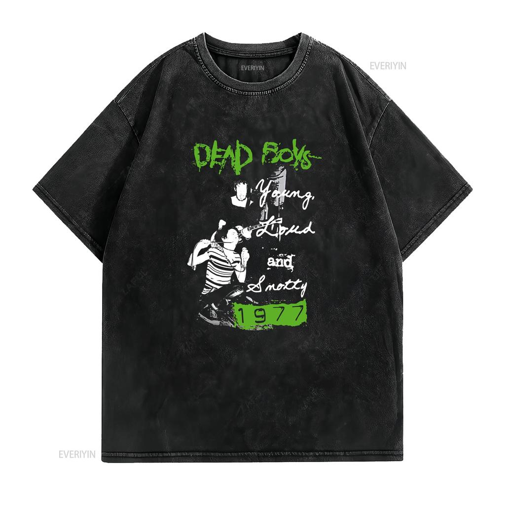 Dead Boys 1977 T Shirt vintage Washed Casual Stylish fashion Stretched Breathable Slightly designer clothes Comfortable graphic