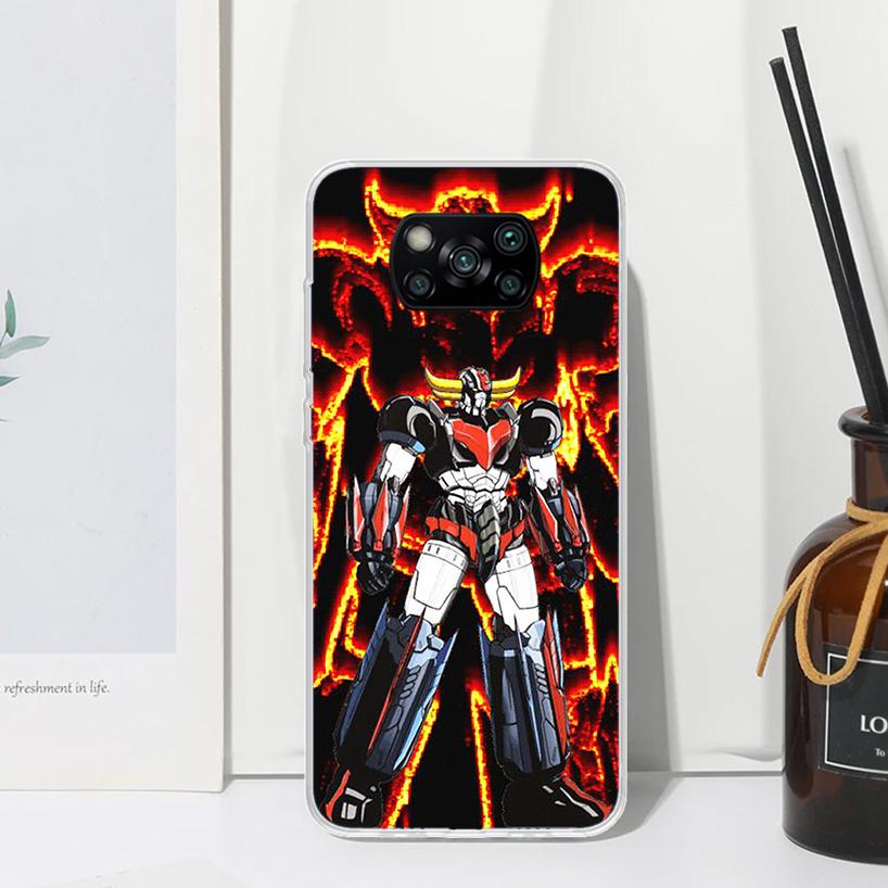 M-Mazinger Z Anime Phone Case For Xiaomi Poco X7 X6 X5 M7 M8 Pro F7 Ultra Redmi 15C 15 13C 13 12C 12 10 10C 10A Art Fundas Poco