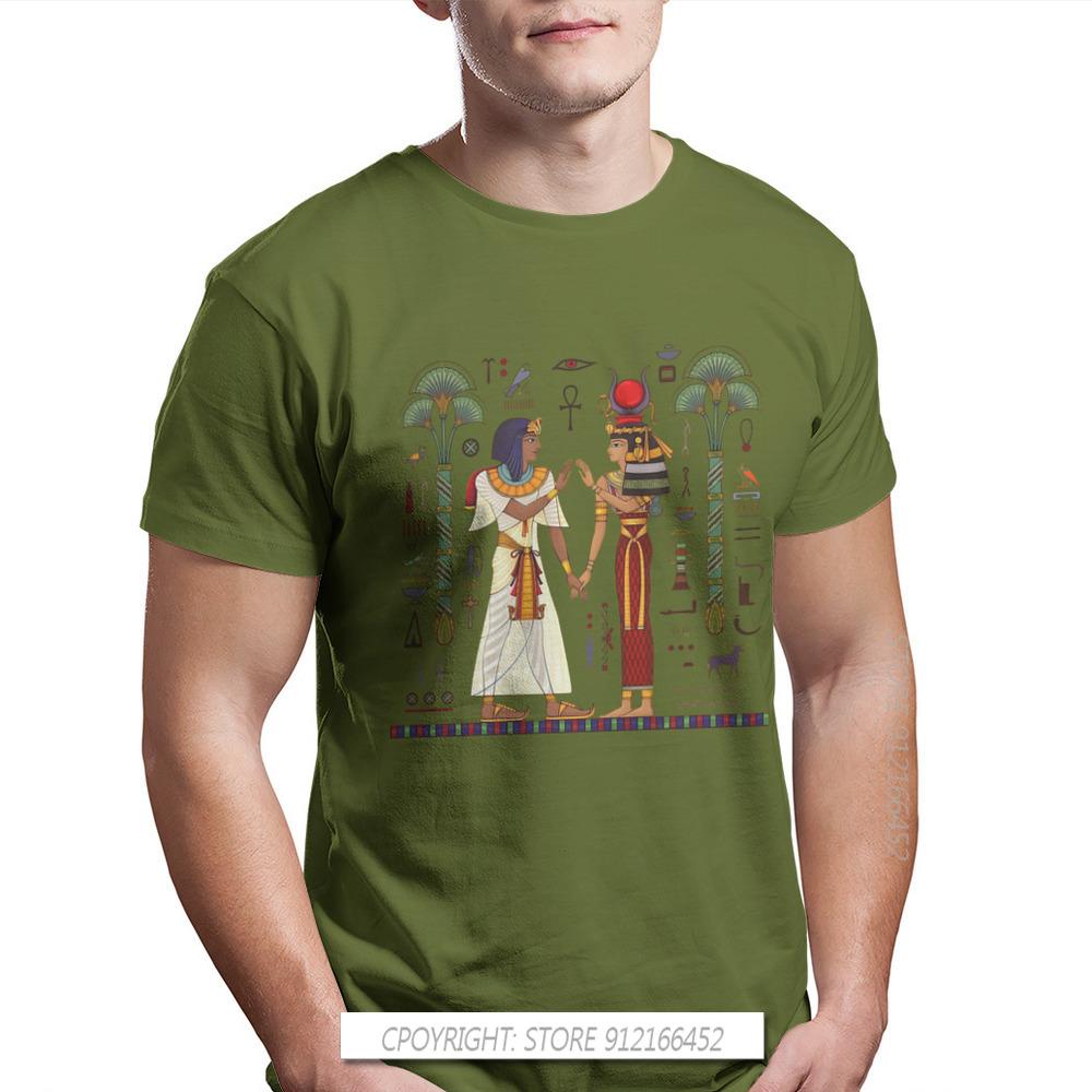Ägyptisch Altes Ägypten Kultur Hieroglyphe Und Symbolalte Kultur Singen Und Symbol Männer T-Shirt Groß Reine Baumwolle Vintage T-Shirt