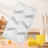 Heat Resistant Cheese Shape Silicone Mold 8 Cavity French Pastry Mold Creative Baking Mold  Pudding