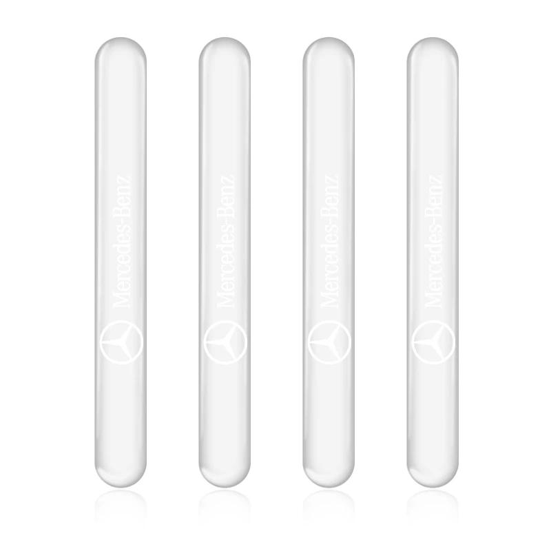OLV5 4PC Transparent Car Door Handle Sticker Decoration Protector Film Stickers For Mercedes-Benz W213 W212 W220 W221 W222 W108