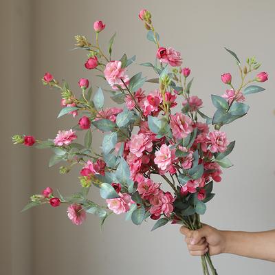 Artificial Wild Camellia Flower LongBranch Peach Blossom Plum for Wedding Home Table Decor Photography Flower Decorative Flores