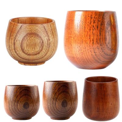 Coppe Grandi Pancia in Legno Naturale Tazza in Legno di Giuggiola Tazza per Birra Tè Caffè Latte Acqua Articoli per la Tavola da Cucina Bar Boccale per Birra per Cucina Bar