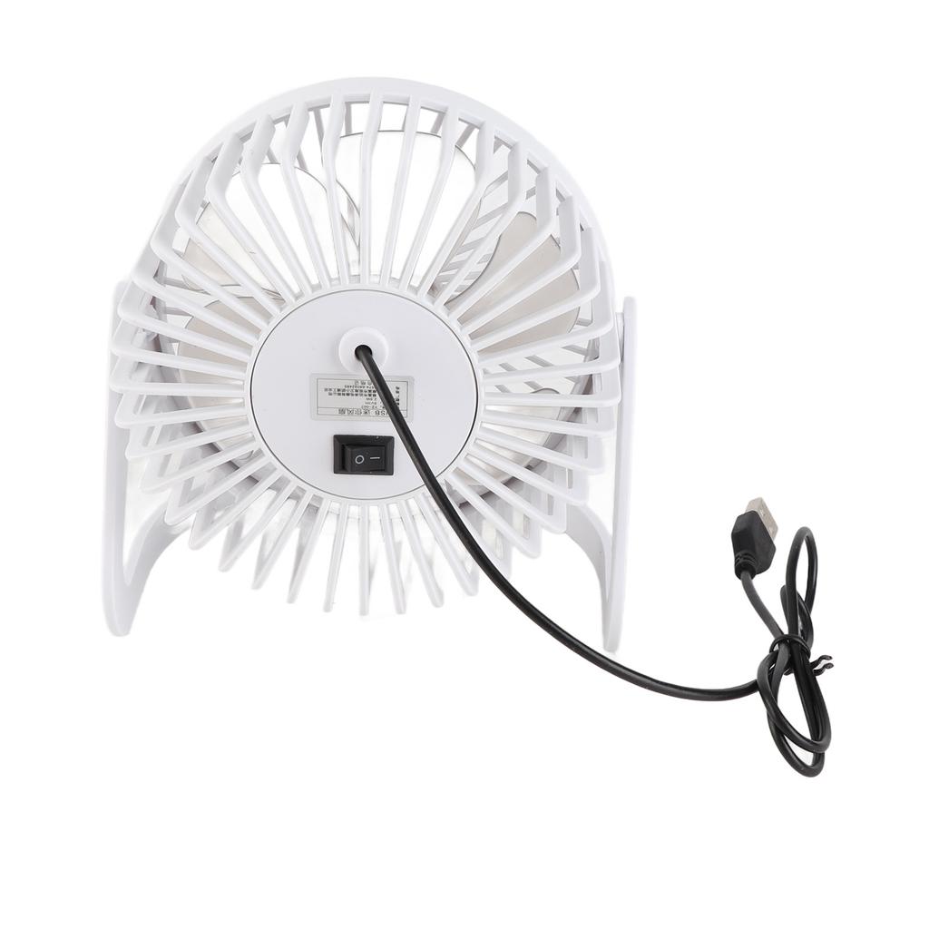 Desk Fan 360 Degree Rotation Low Noise Brushless Motor USB Powered Portable Small Table Fan for Home Desktop   Travel