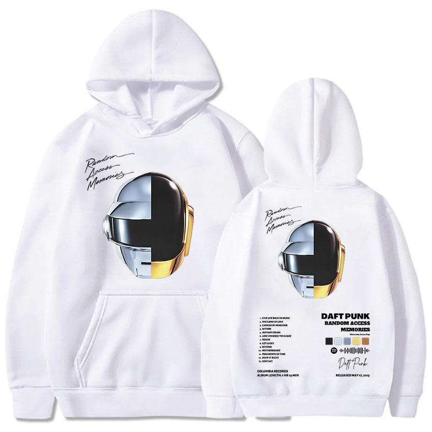 Random Access Memories-hettegenser med trykk bakpå, hiphop, komfortable genser, langermede, harajuku-klær, Moletom Gothic-hettegenser