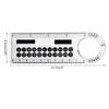 2PCS Multifunctional Calculator 4-in-1 Designed Solar Calculator with Ruler Magnifier and Protractor Gift for Student