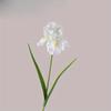 1Pc Simulation 27.9 Inch Single Iris Branch for Outdoor Courtyard Patio Garden Wedding Decoration Home Decor Living Room Table Decoration