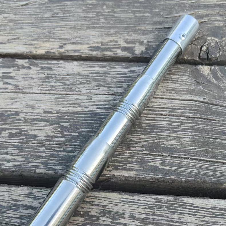 Stainless Steel Telescopic Landing Net Pole, 2.1m - 3m, Adjustable Fishing Gear 1.2m 2 Sections