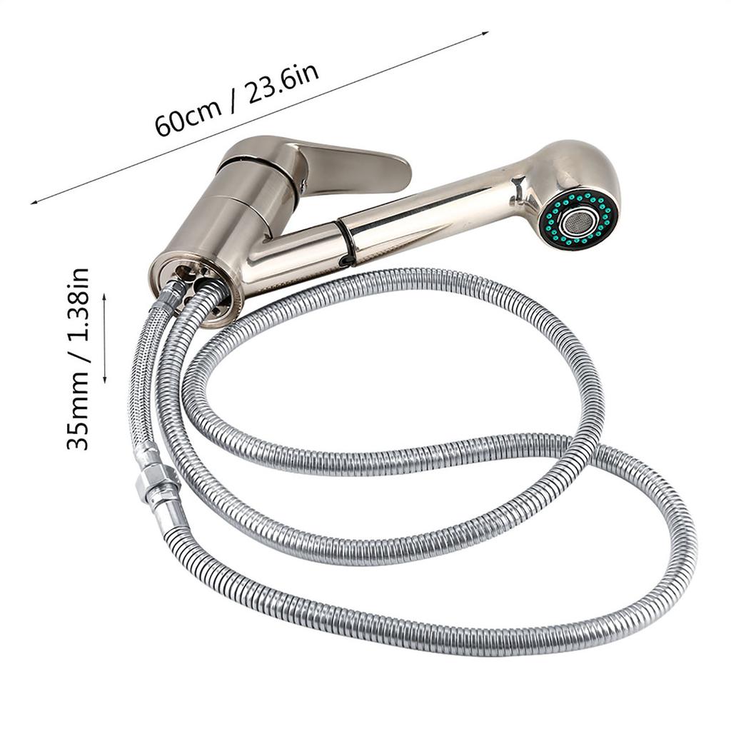 Pull out Kitchen Sink Cold Water Faucet Tap (Nickel Plating Brushed  Standard G1/2")