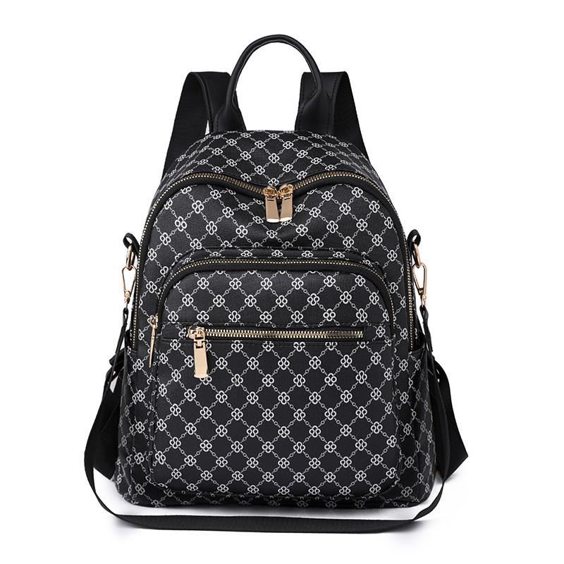 IELGY Backpack Fashion Backpack Retro Printed Letter Large Capacity
