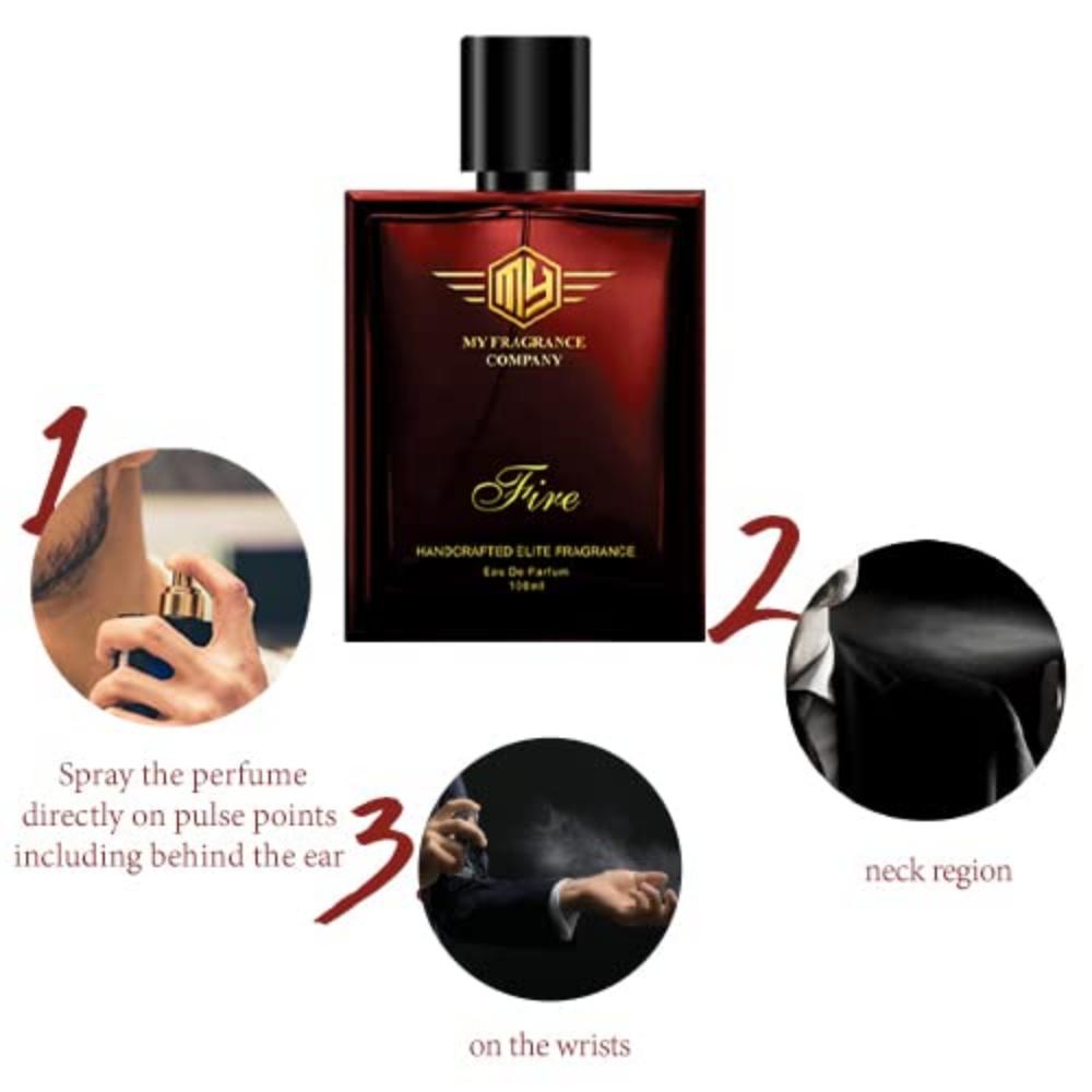 My Fragrance Company Fire Handcrafted Elite Fragrance EDP Perfume For Men - 100ml | Gift for Husband, Boyfriend