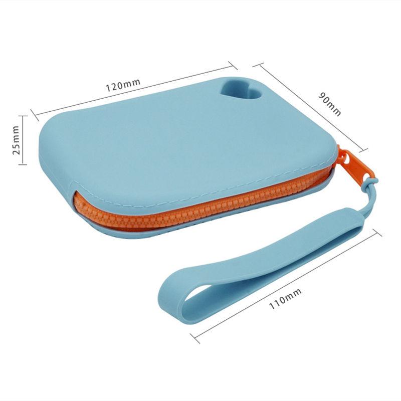 Silicone Dog Treat Pouch Pet Portable Dog Training Bag Zipper Closure Outdoor Convenient Feed Storage