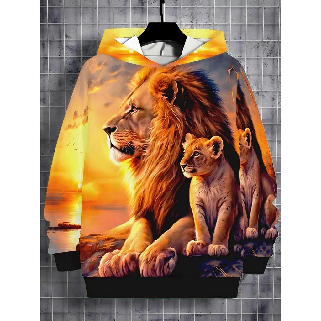 Neuer Anime-Hoodie, 3D-Cartoon-Kinderbekleidung für Jungen und Mädchen, langärmlige Herbstkleidung, geeignet für Kinder im Alter von 5-14 Jahren