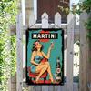 Cartello Metallo Vintage Martini Lattina Segno Retro Bar Arte da Parete Decorazione Film Classico Man Cave Pub Interno Esterno