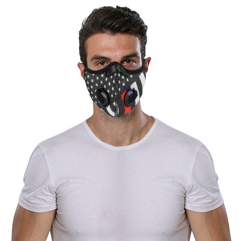 Buy Cycling Face Mask Filter PM2.5 Anti-Dust Active Carbon Breathable ...
