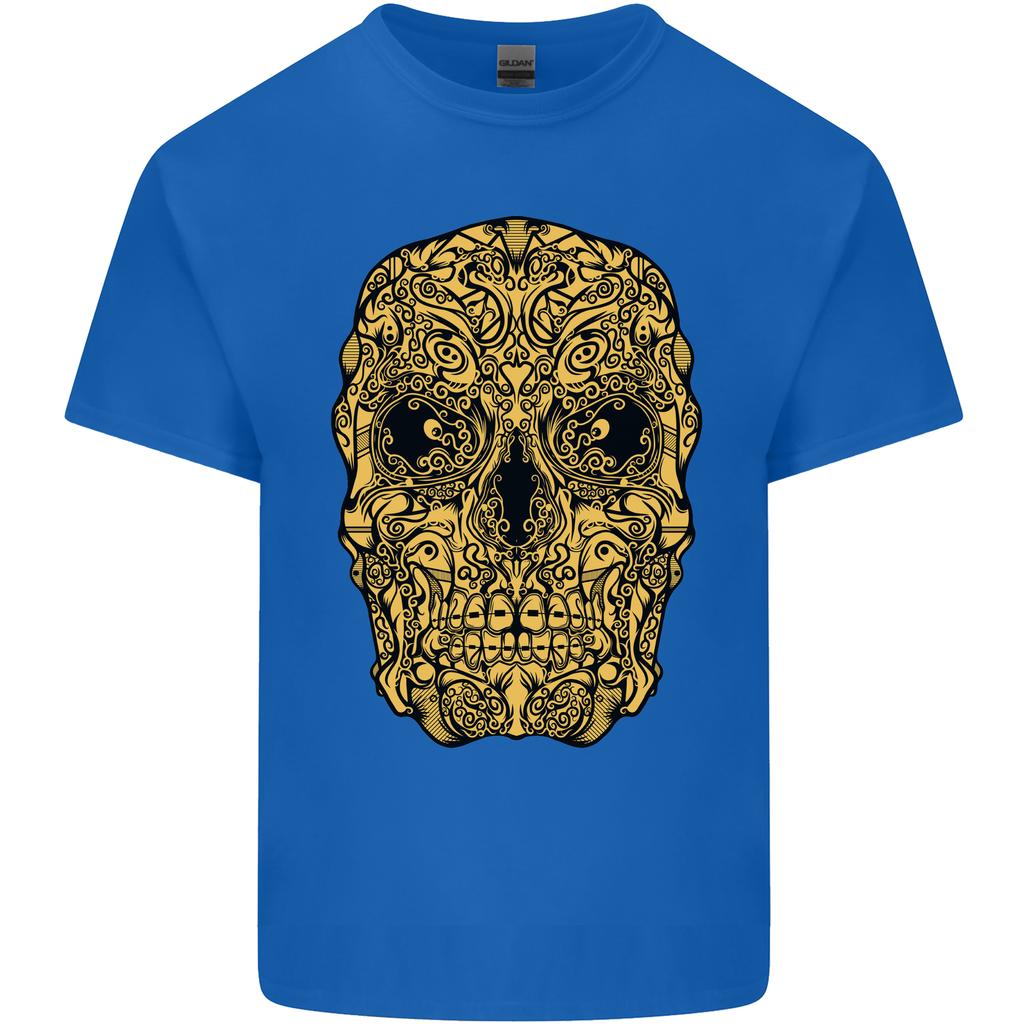 Ethnic Skull Gothic Tribal Demon Unisexs Light Cotton TShirt