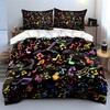 Colorful musical notes pattern. Bedding sets Duvet cover sets Duvet covers Pillowcases(1 * Duvet Cover 2 * Pillowcases without duvet insert)