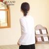 Woodpecker Women's Pure Cotton Long Sleeve Round Neck Tee