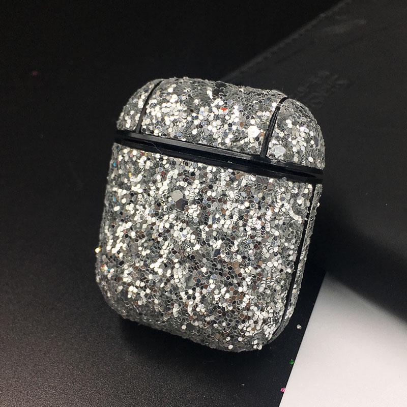 Etui ochronne na słuchawki Bling Bling do Airpods 1 2 Bluetooth Ochraniacz na słuchawki PC Pokrowiec na Airpods