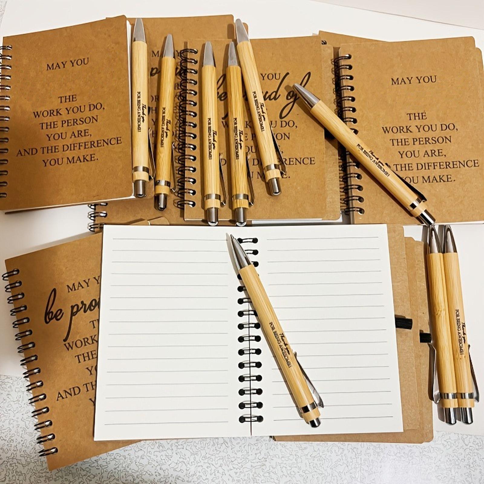 

Eco-Friendly Ballpoint Pen & Inspirational Notebook Set one size