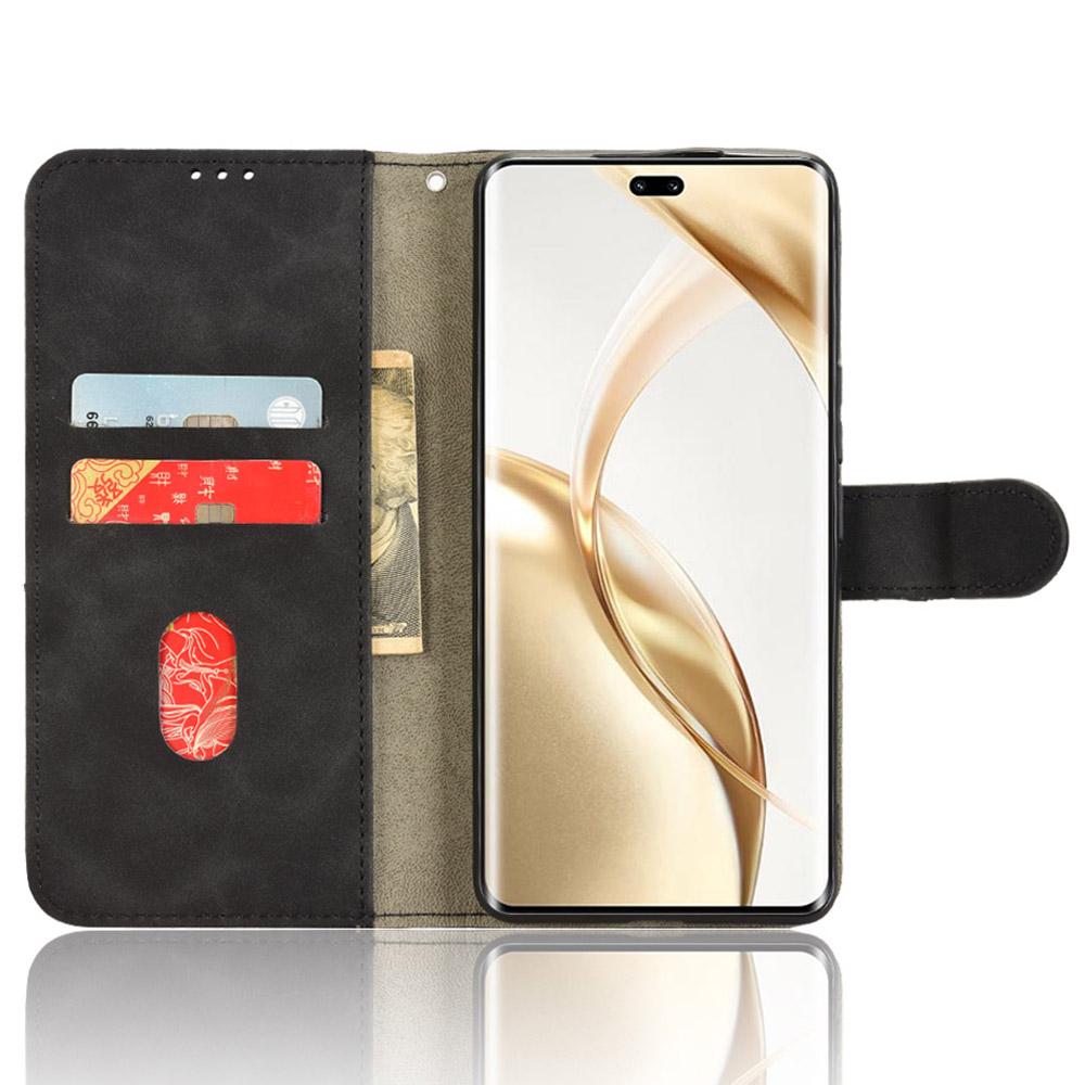 

For Honor 200 Pro 5G Case Wallet PU Leather Skin-Friendly Phone Cover Green