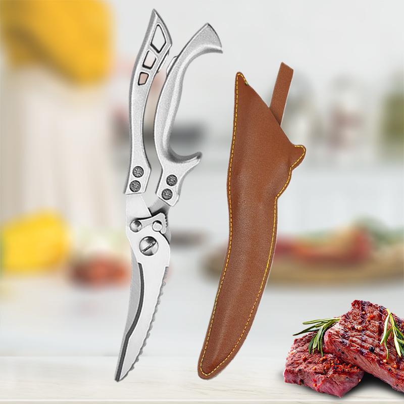 Stainless Steel Chicken Bone Scissors Kitchen Boning Knife Handmade Forged Knife Meat Cleaver Knives Fish Scale Scissor