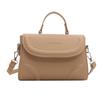 Fashion Small Square Bag Portable Small Square Bag Textured Pu Shoulder Bag Niche Versatile Messenger Bag Women'S Bag