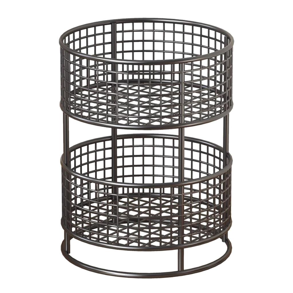 Metal Wire Storage Basket Iron Farmhouse Multifunctional Decor Storage Bin Countertop Organizer Kitchen Fruit Basket for Cabinet
