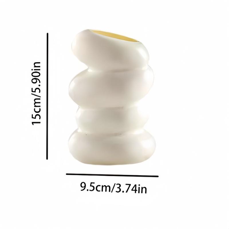 1piece Plastic Spiral Vase Nordic Creative Flower Arrangement Container Decoration