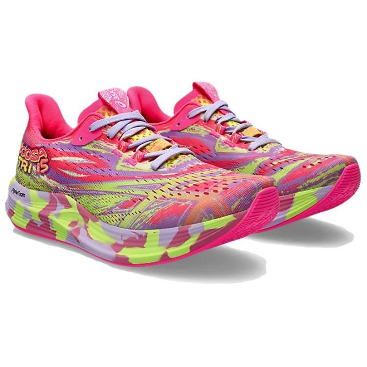 Nye Asics Noosa Tri 15 Hot Pink Safety Yellow Dame 1012B429-700
