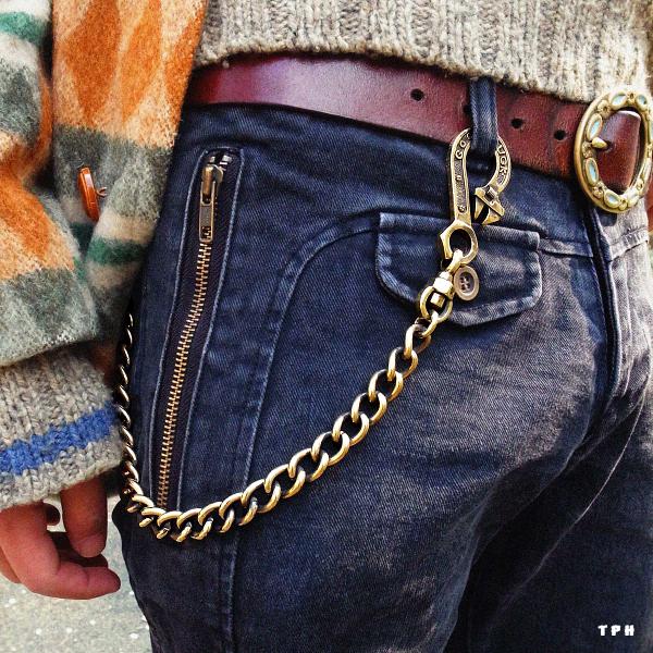 The Perfect Hand Monkey Wrench 1 Wallet Chain (Solid Brass)