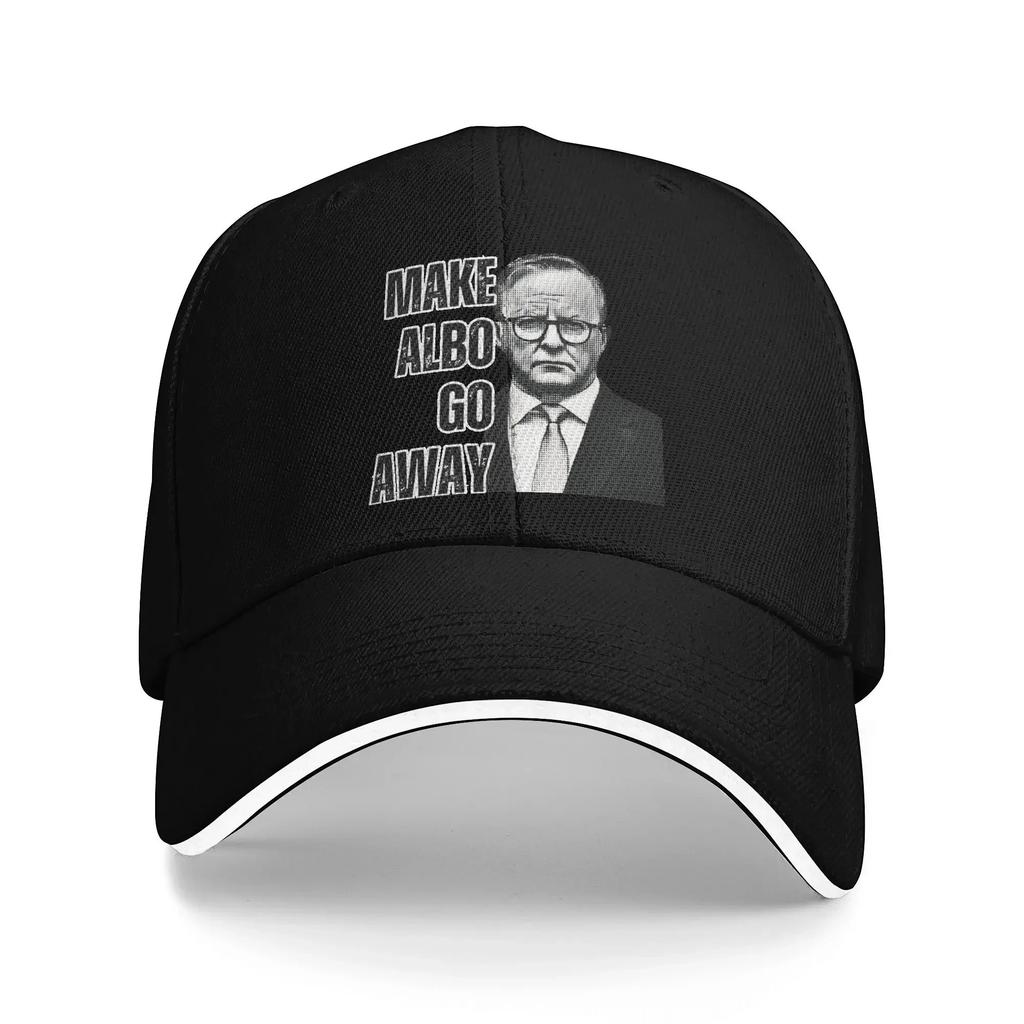Summer MAGA MAKE ALBO GO AWAY Baseball Cap Outdoor Gym Fitted Retro Sun Hip Hop Hats Unisex Women Sunscreen Baseball Caps