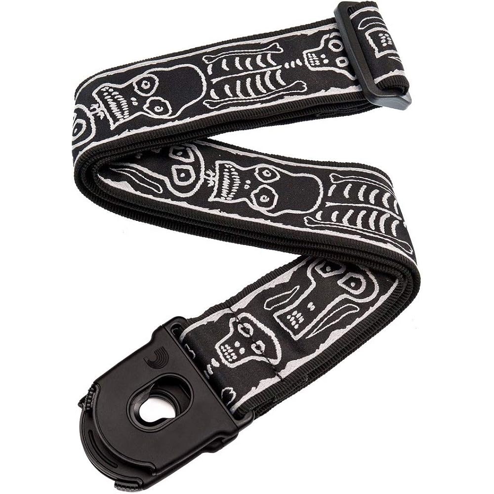 PLANET WAVES 50PLJS01 Guitar Strap Joe Satriani SKULLN BONES (Skullbones) (Planet Waves)