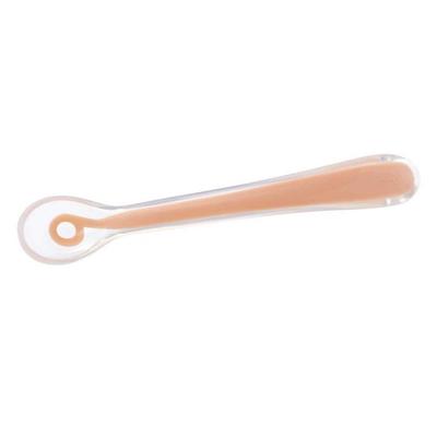 Baby Move Stage 1 Baby Food Silicone Spoon, Peach, 1 Piece