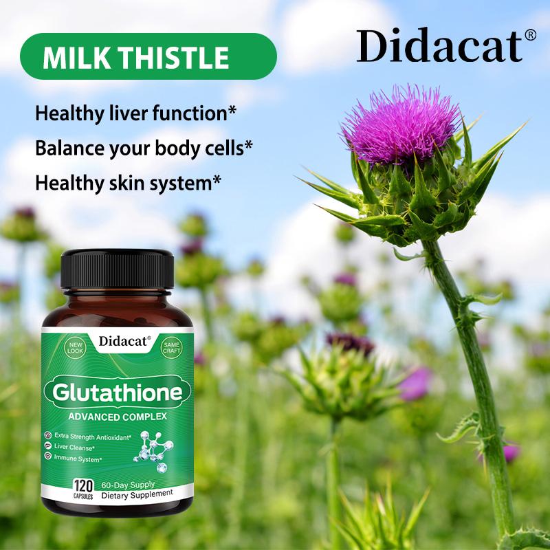 Glutathione Advanced Complex - High Absorption Liposomal Formulated Antioxidant for Liver Cleanse, Skin Brightening & Immune Support