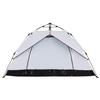 Dome Camping Tent for 3 Persons White Blackout Quick Release
