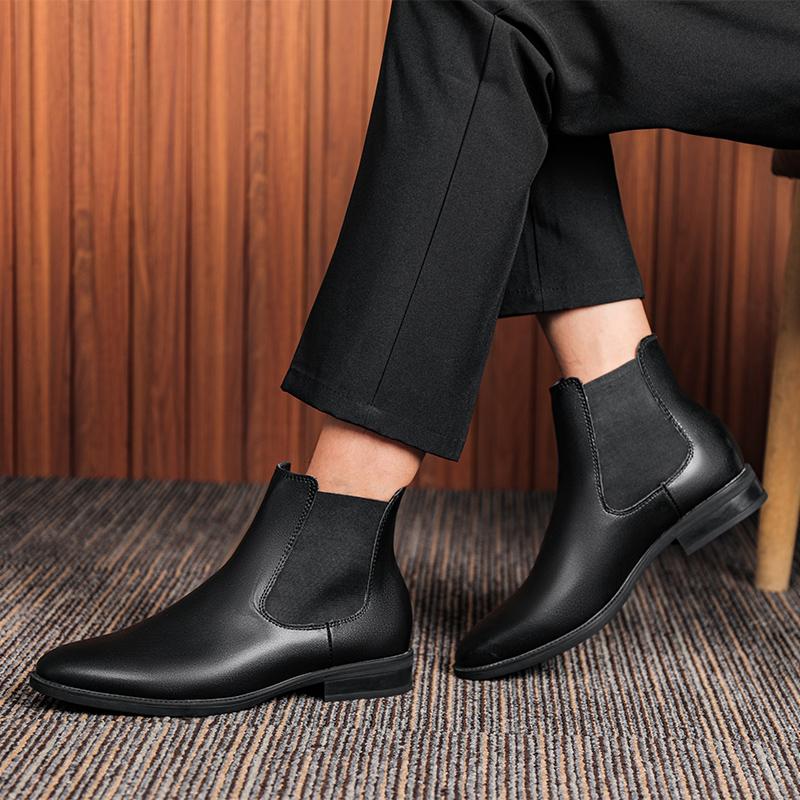 Mode Hohe Qualität Männlich Bequem Motorradstiefel 2024 Neu Herren Slipper High Top Clubschuhe Herren Echtes Leder Vintage Herrenstiefel