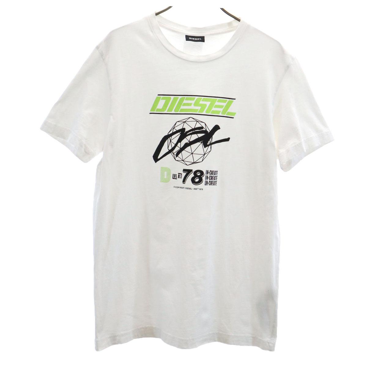 

DIESEL Футболка с коротким рукавом M белая Мужская Б/У