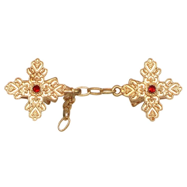 Retro Cloak Buckle Collar Clip Scarf Shawl Buckle Women Fixed Brooch Belt Clip