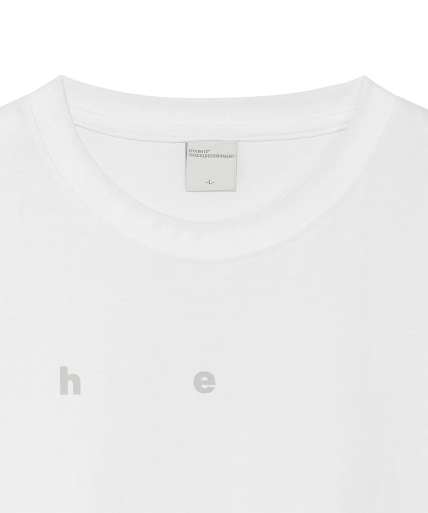 THE COLDEST MOMENT Tcm Alphabet T (White)