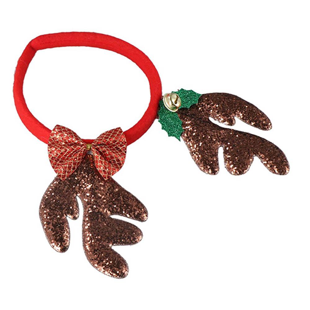 Hat Santa Female Plush Hair Hoop Antlers Headband Christmas Hair Band Christmas Decoration