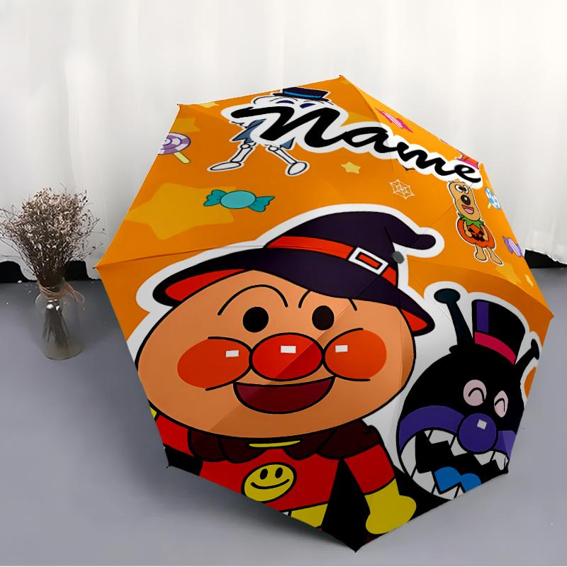 Personalized Name A-Anpanman Print Umbrella - Automatic Open/Close, Eight-Rib Durable Frame, Automatic Folding Umbrella