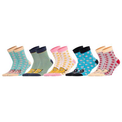 Cats Womens Socks, 5 Pack