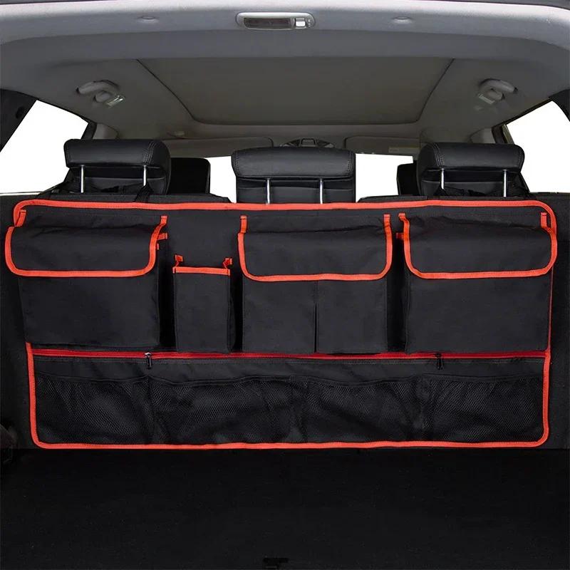 Multi-Pocket Car Back Seat Hanging Organizer Storage Bag with 9 Pockets Waterproof Oxford Cloth Auto Back Seat Bag Universal