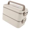 2 Tier Stackable   Box 304 Stainless Steel Insulated Lunch Containers Lkproof Compartment Portable Food Container for School