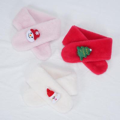 Korean Style Cute Christmas Baby Scarf, Thick & Warm for Boys & Girls - Autumn/Winter