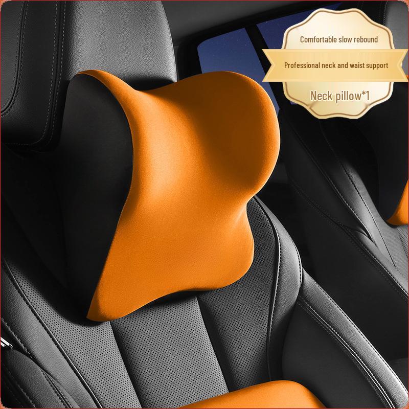 Premium Car Headrest & Lumbar Support Neck Pillow for Driver